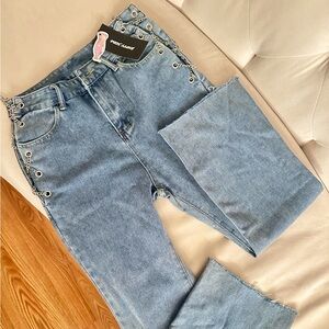 empty soda blue jeans